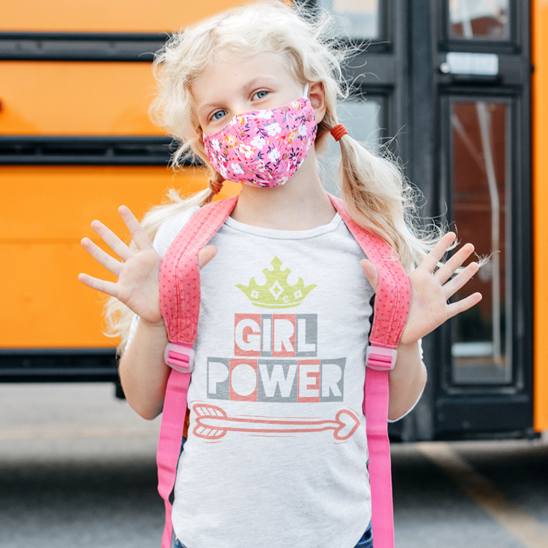 Toddler T-Shirt Girl Power Crown Arrow Cotton Boy & Girl Clothes Funny Tee