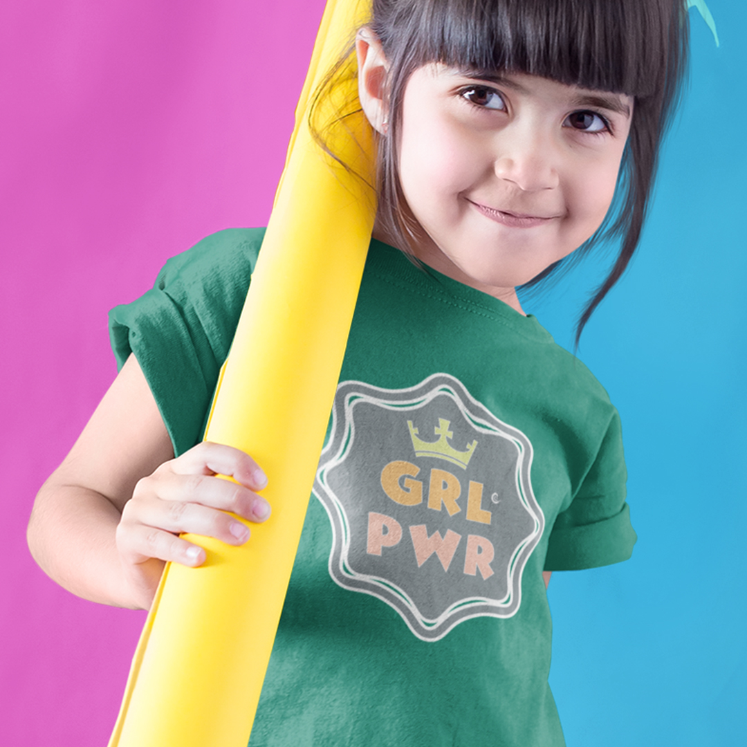Toddler T-Shirt Girl Power Crown Cotton Boy & Girl Clothes Funny Tee