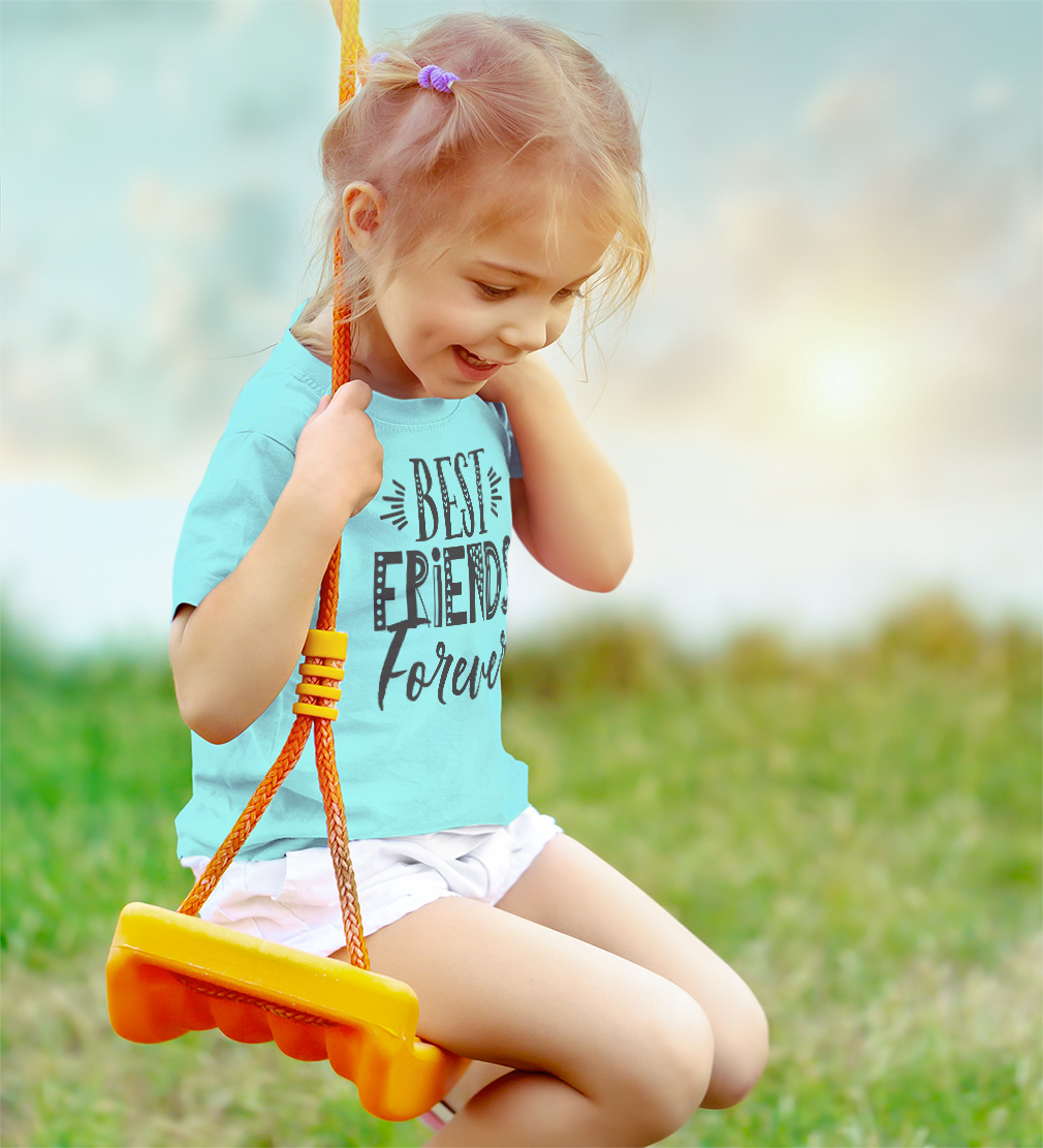 Toddler T-Shirt Best Friends Forever Cotton Back to Class Boy & Girl Clothes